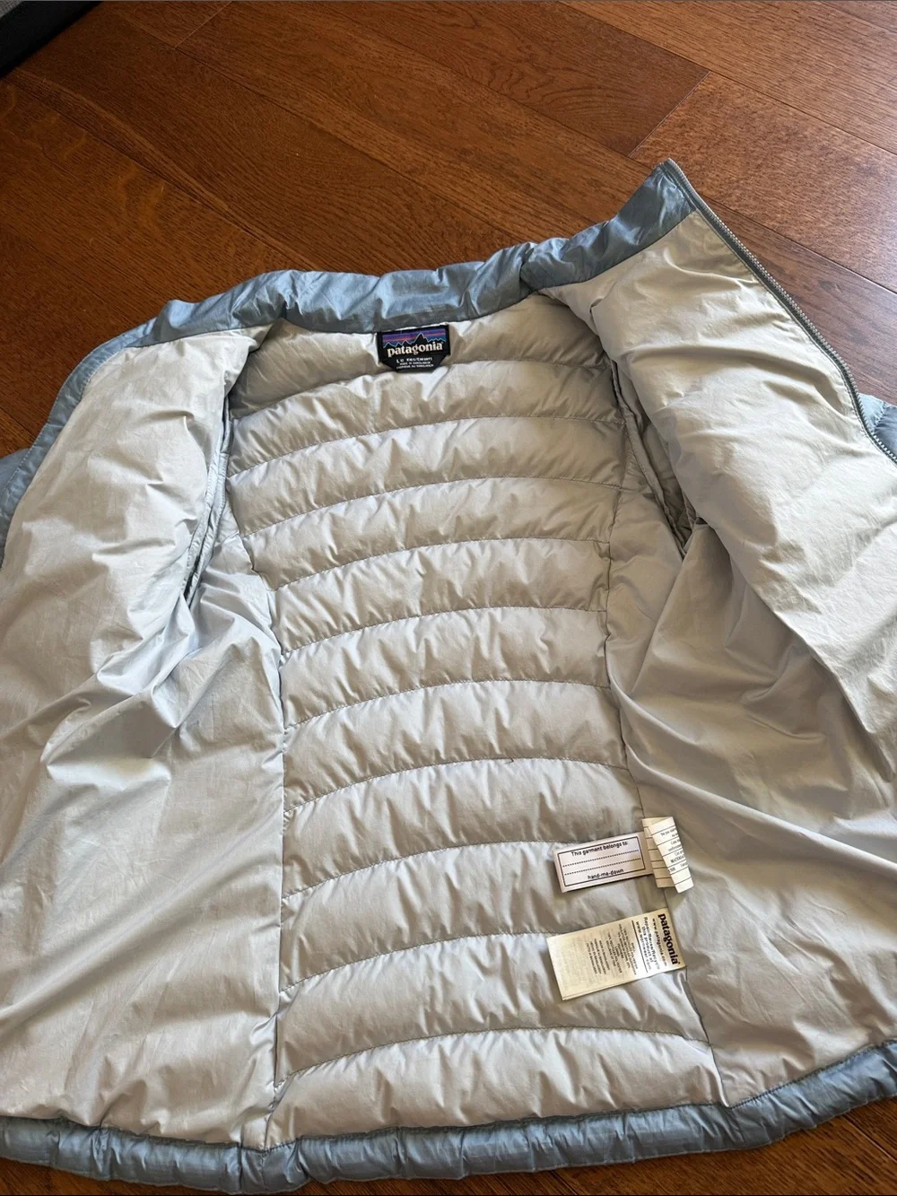 Patagonia Lightweight Down Jacket — Light Blue